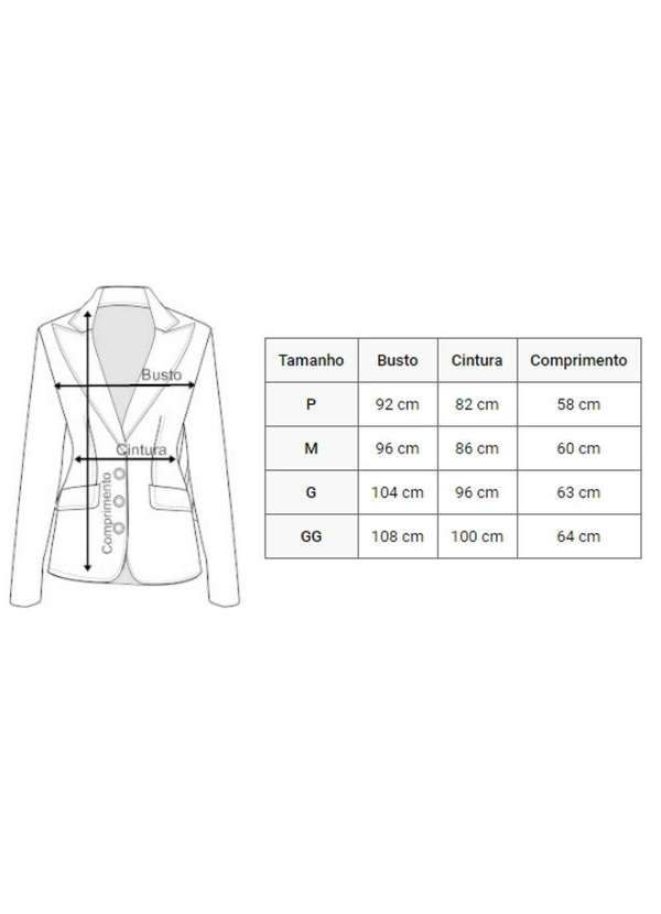 Sunny Days - Blazer Alfaiataria Acinturado Azul - Azul - Gg Azul 5