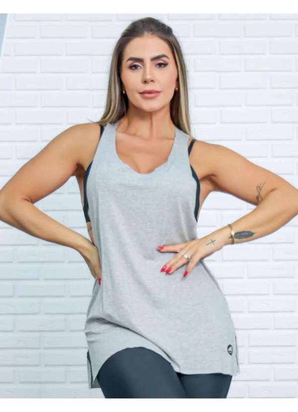 Fitmoda - Kit 3 Regatas Toque de Elegancia e Recortes Laterais Multicores 3