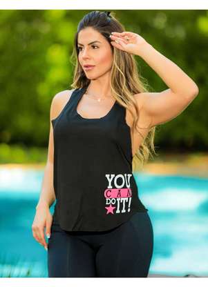 Fitmoda Regata Fitness Camiseta Feminina Nadador para Academia
