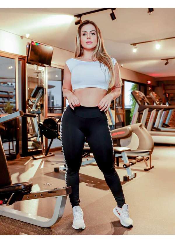 Fitmoda - Conjunto Fitness com Calca Legging e Cropped Fitness sem Bojo Estampado 3