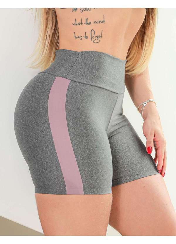 Fitmoda - Short Feminino para Academia com Detalhe nas Laterais Roxo