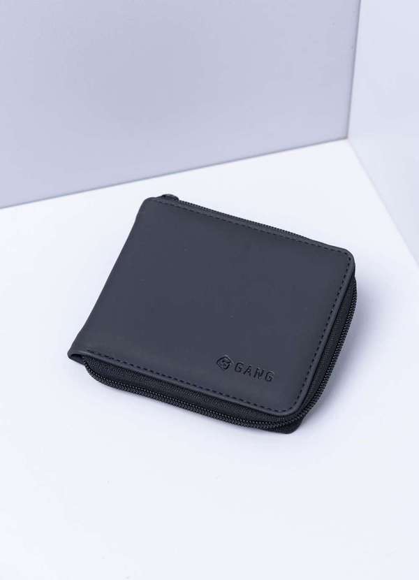 Gang - Carteira com Ziper Preta Gang Masculina Preto