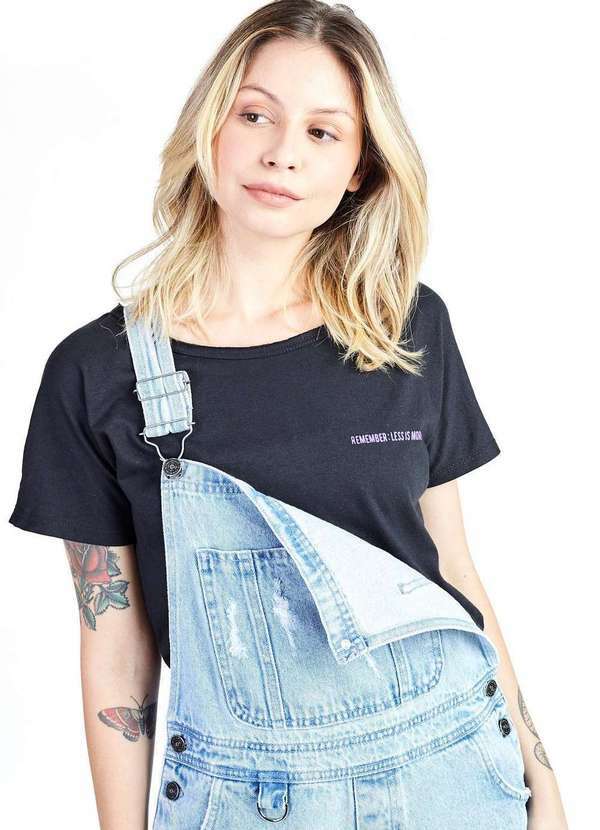 Gang - Camiseta Preta More Is Less Preto