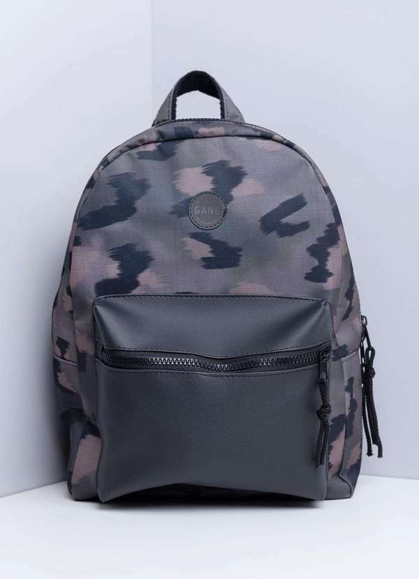 Gang - Mochila Estampada Camuflada Gang Masculina Marrom