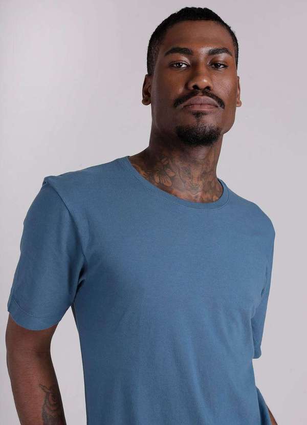 Gang - Camiseta Basica Petroleo Gang Masculino Azul