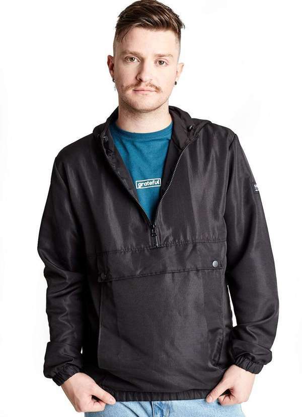 Gang - Casaco Corta Vento Anorak Preto Gang Masculino Preto