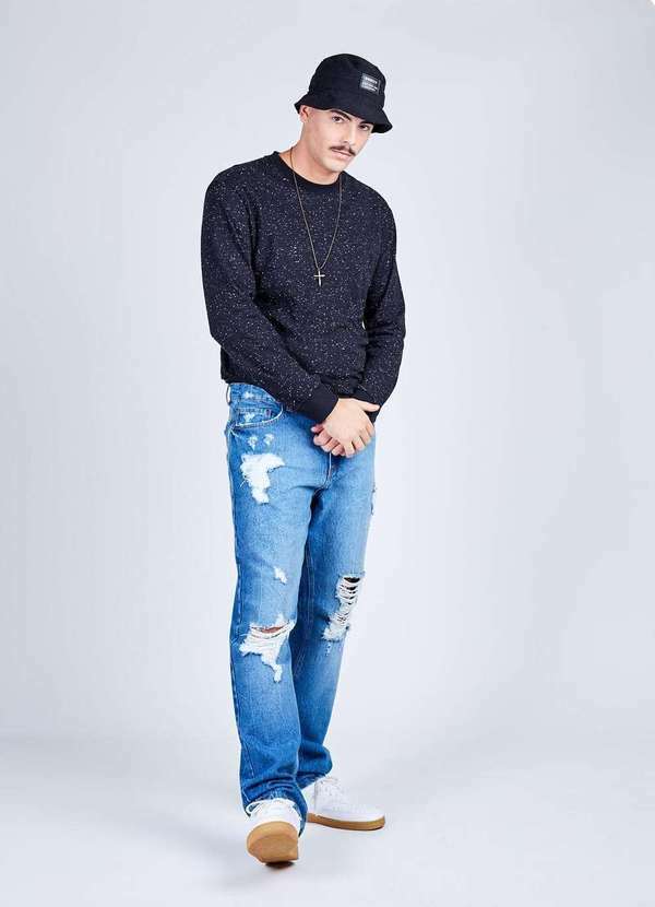 Gang - Calca Jeans Blue Medio Gang Masculina Azul