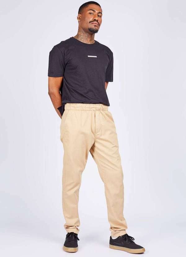 Gang - Calca Caqui Gang Masculina Bege
