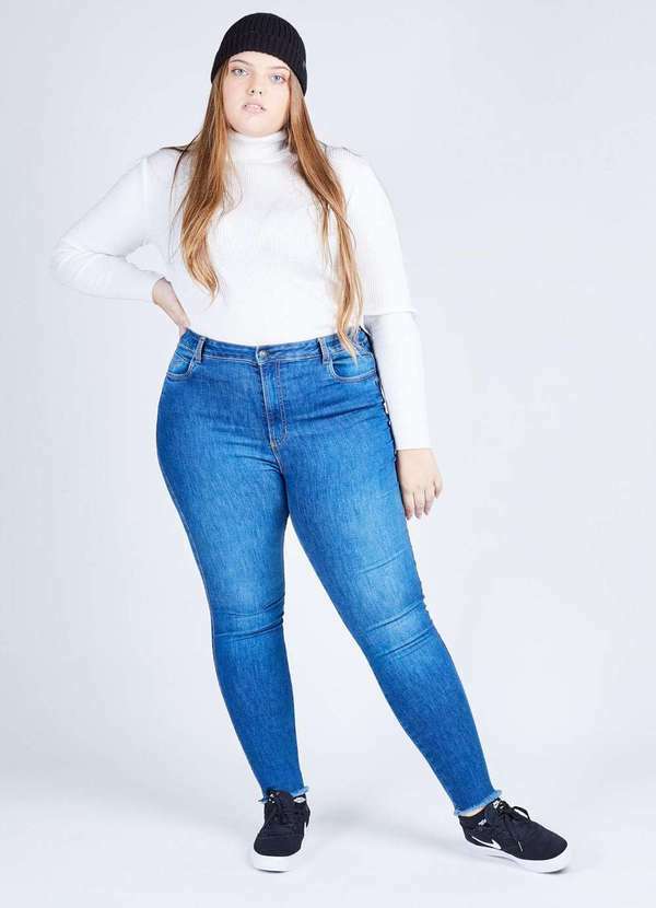 Gang - Calca Jeans Skinny Azul Escuro Gang Feminina 46