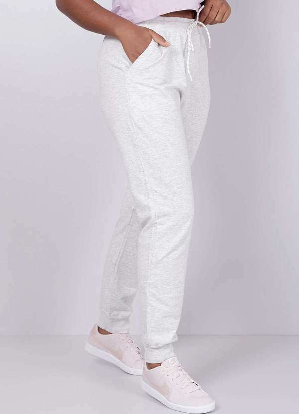 Gang - Calca Jogger Moletinho Mescla Gang Feminina Multicores