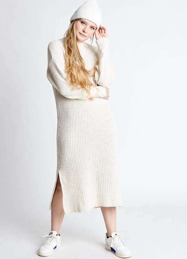 Gang - Vestido Off White Gang Feminino Nude