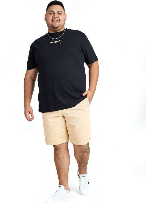 Gang - Bermuda Molejeans Amarela Gang Plus Size Masculina Amarelo