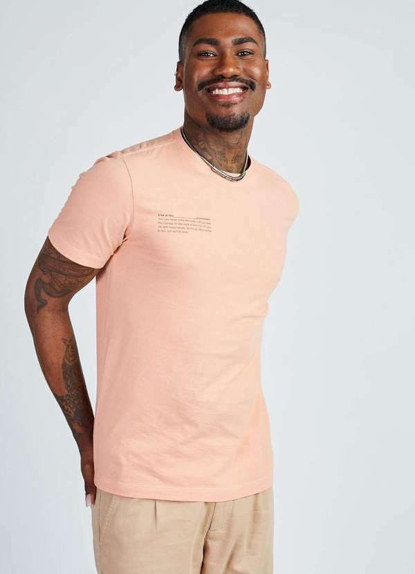 Gang - Camiseta Apricot Gang Masculina Laranja