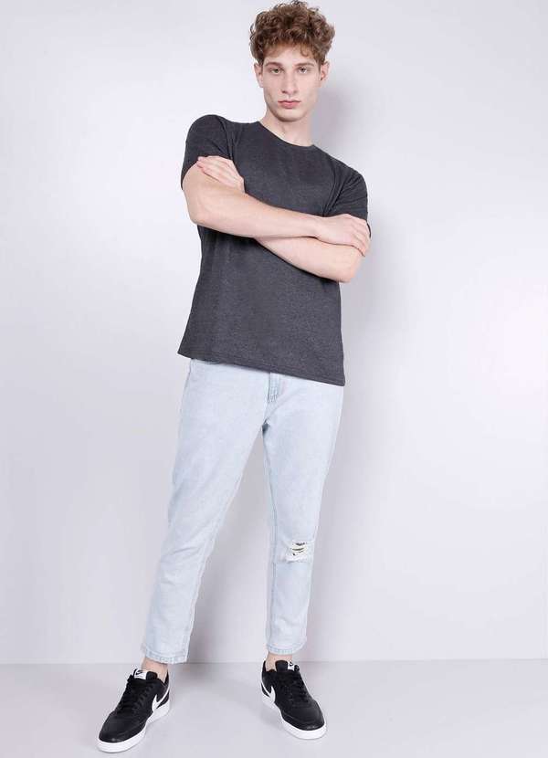 Gang - Camiseta Basica Cinza Chumbo Cinza 5