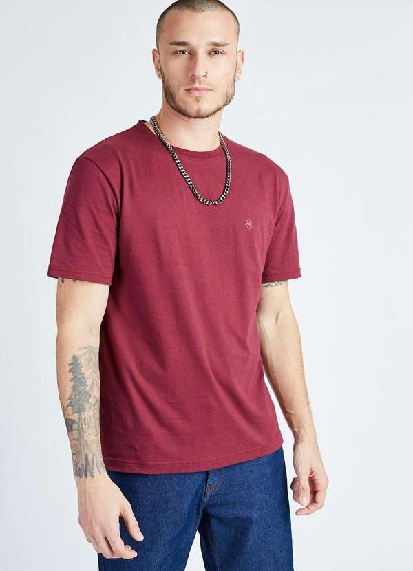 Gang - Camiseta Basica Vinho Roxo