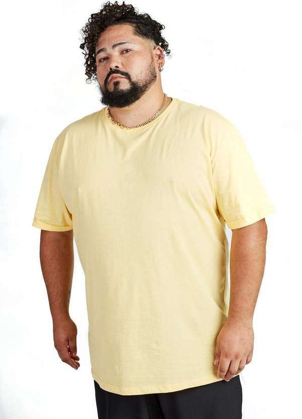 Gang - Camiseta Future Amarela Gang Plus Size Masculina Amarelo