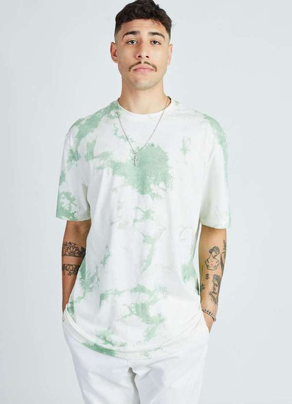 Gang - Camiseta Tie Dye Verde Gang Masculina Verde 2