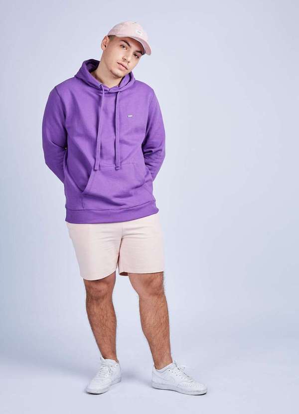 Gang - Moletom Basico Canguru Roxo Gang Roxo