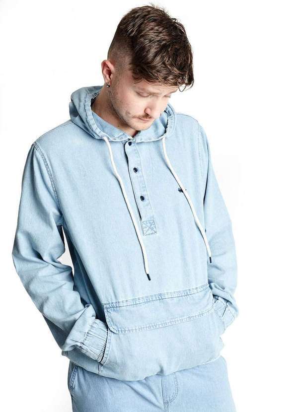 Gang - Jaqueta Jeans Leve Anorak Gang Masculina Multicores