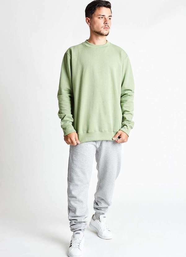 Gang - Moletom Basico Gola Careca Verde Gang Verde 3