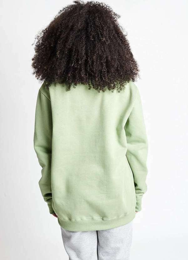 Gang - Moletom Basico Gola Careca Verde Gang Verde 5