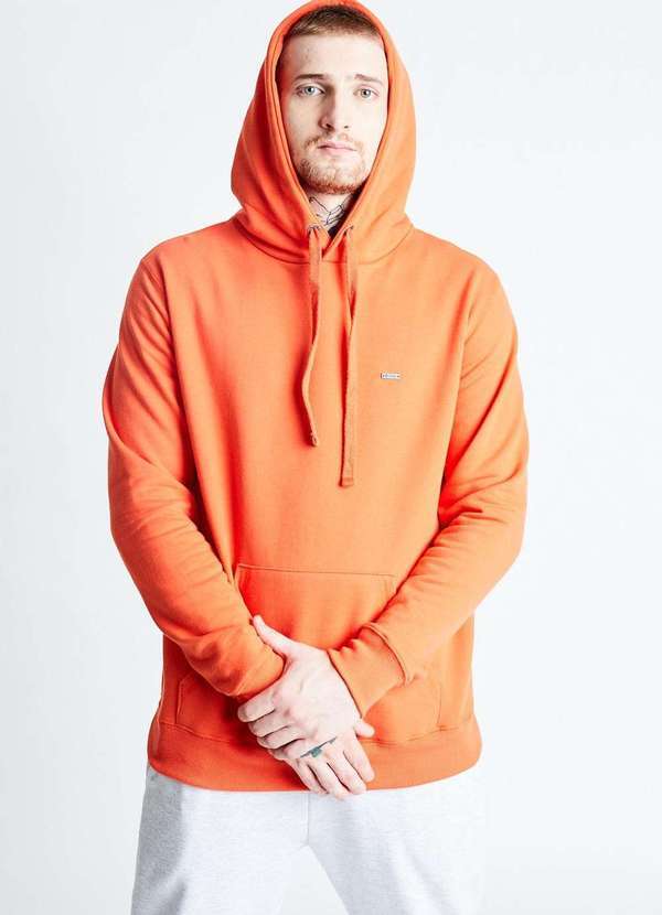 Gang - Moletom Canguru Basico Capuz Laranja Gang Laranja