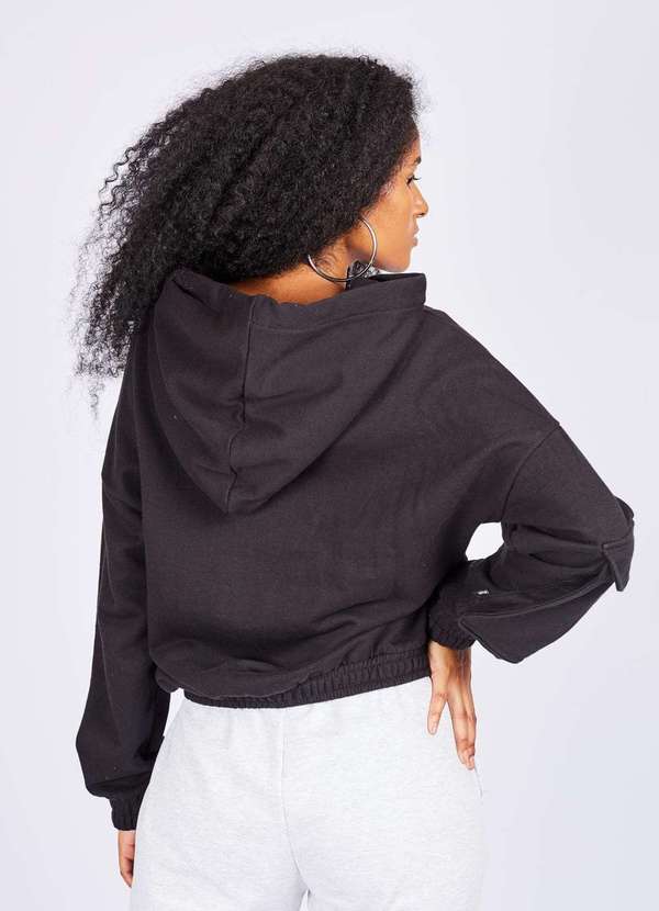 Gang - Moletom Canguru com Capuz Preto Gang Feminino Preto 3