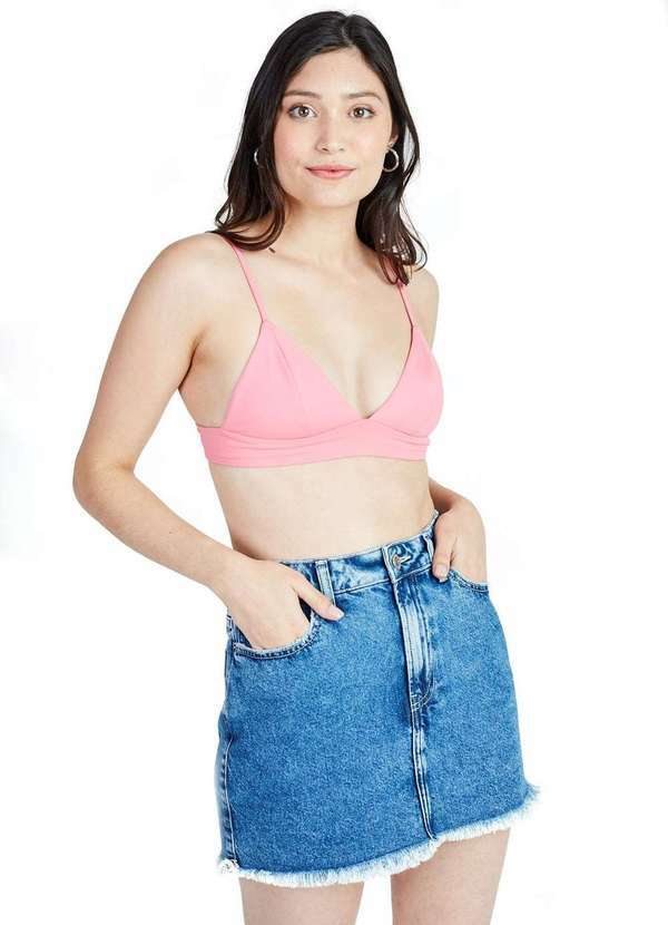 Gang - Biquini Top Amarracao Rosa Gang Feminina Rosa