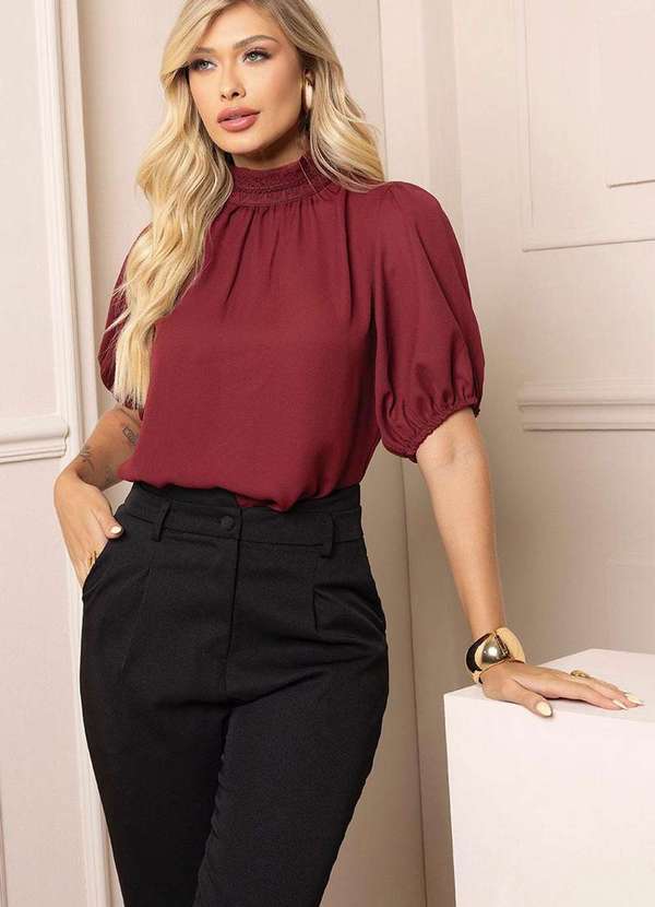 Blusa Crepe Blusas Modernas Femininas Compre Blusa Crepe Feminina