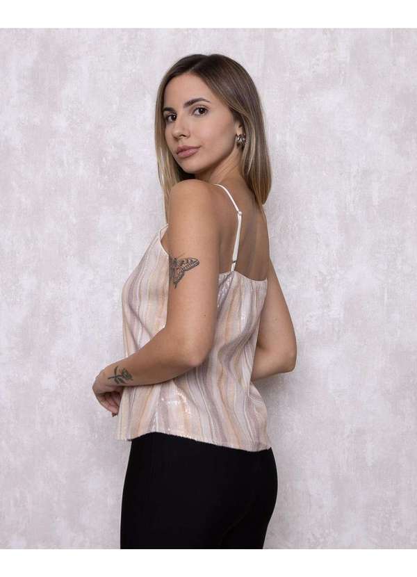 Karmani - Blusa Karmani Paete e Alcinha Bege 2