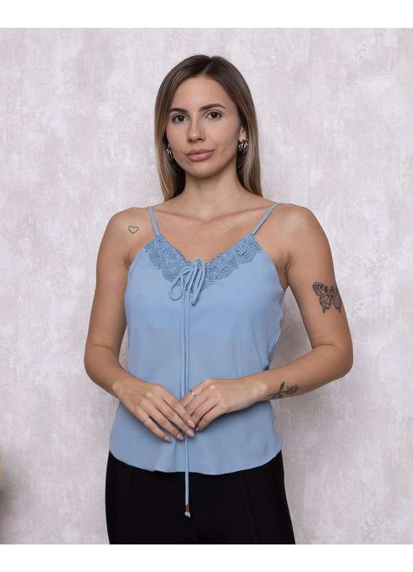 Kesses - Blusa Kesses com Gripir Azul
