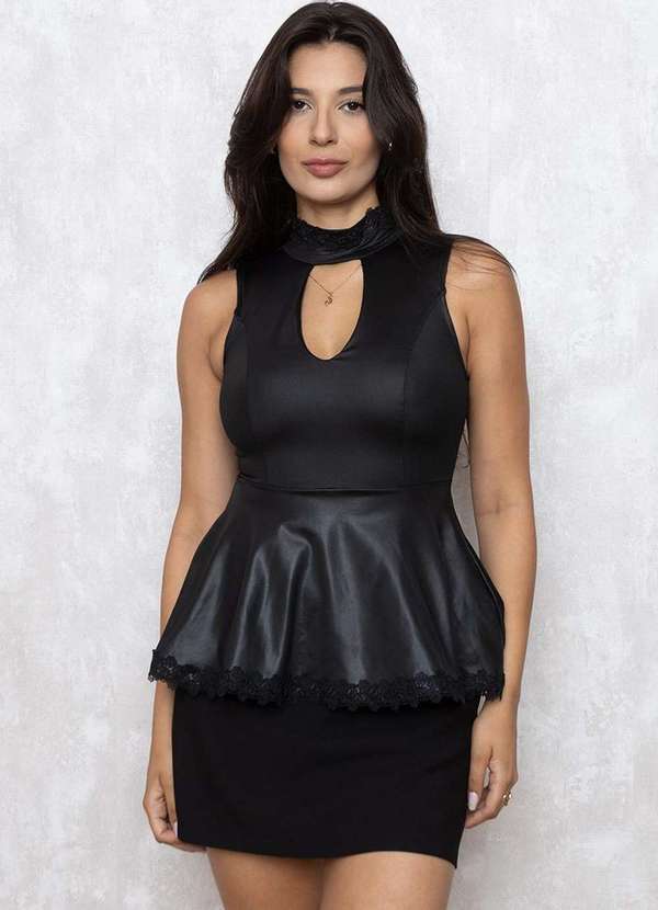 Limone - Blusa Limone Gripri Gola Preto 4