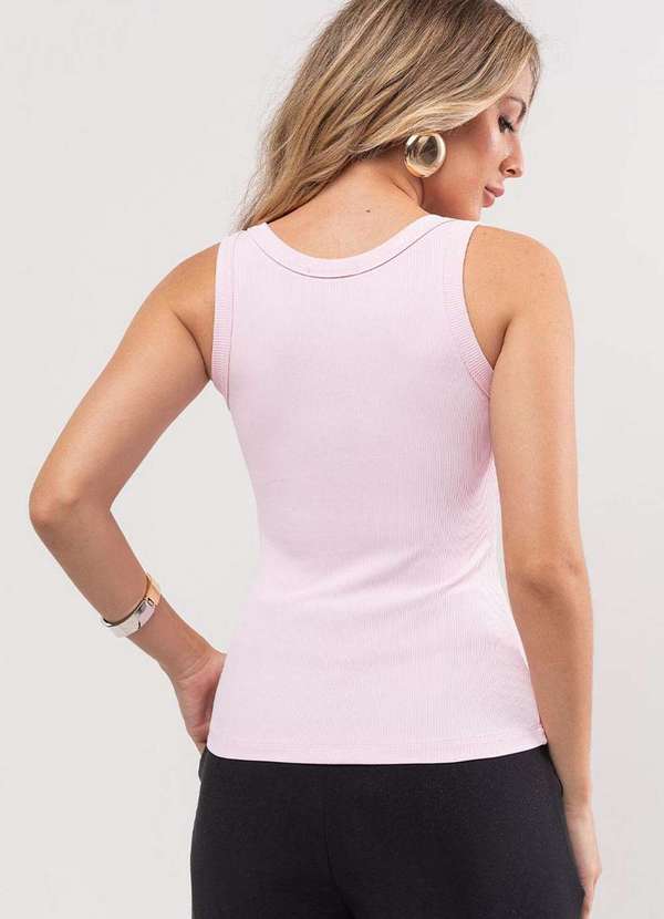 Miss Misses - Blusa Luana Canelada Rosa 2