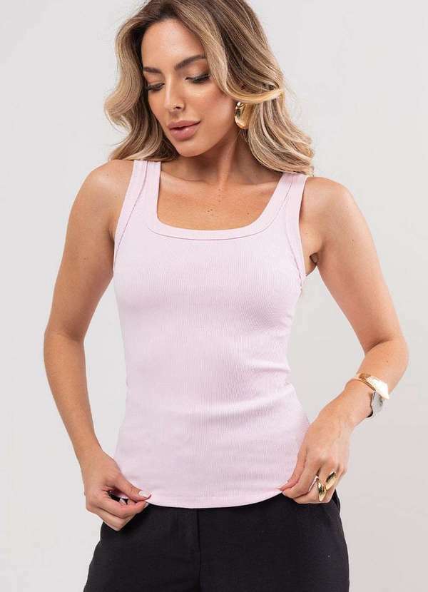 Miss Misses - Blusa Luana Canelada Rosa 3