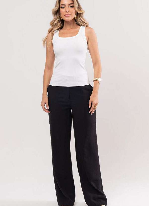 Miss Misses - Blusa Luana Canelada Branco 3