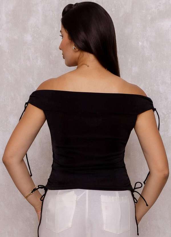 Miss Misses - Blusa Miss Misses Ombro a Ombro Preto 2