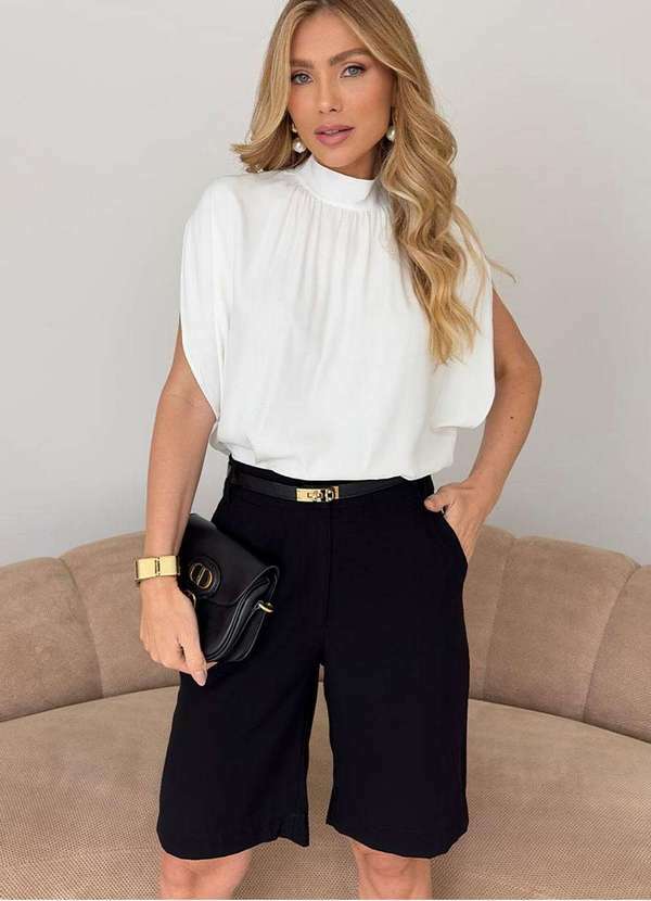 Miss Misses - Blusa Paola Crepe Branco