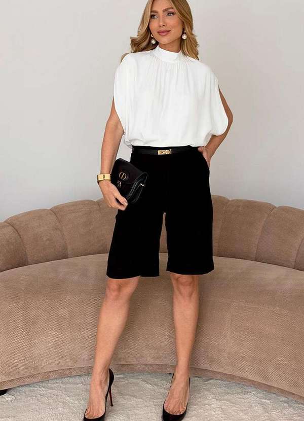 Miss Misses - Blusa Paola Crepe Branco 4