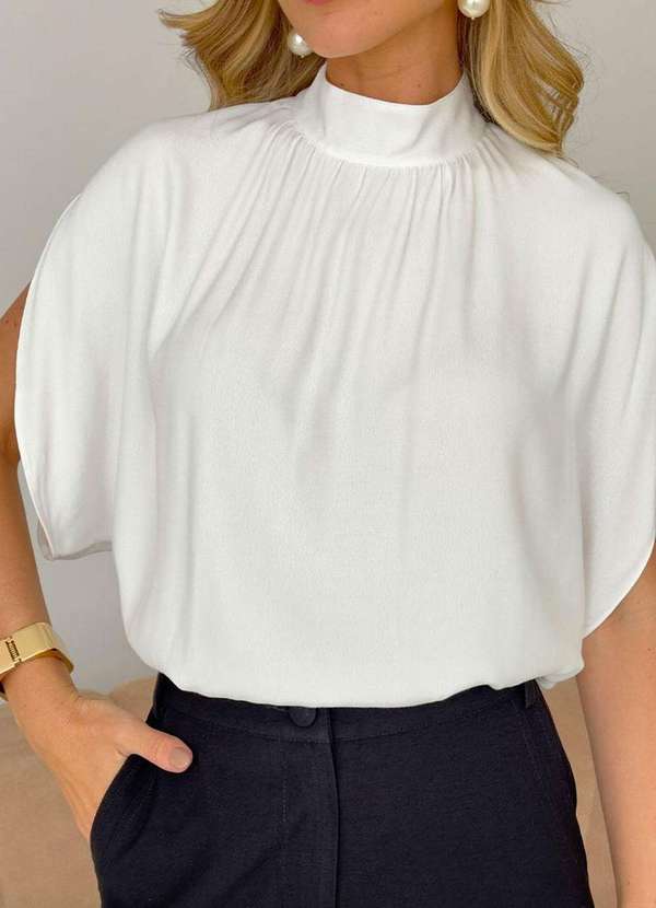 Miss Misses - Blusa Paola Crepe Branco 7