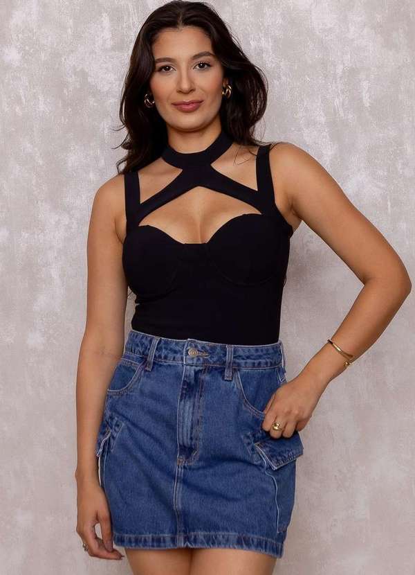 Limone - Body Limone Gola Alta Branco