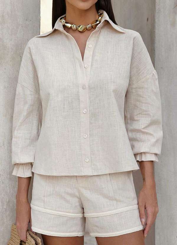 Dot Clothing - Camisa Dot Clothing Penelope Linho Branco 2