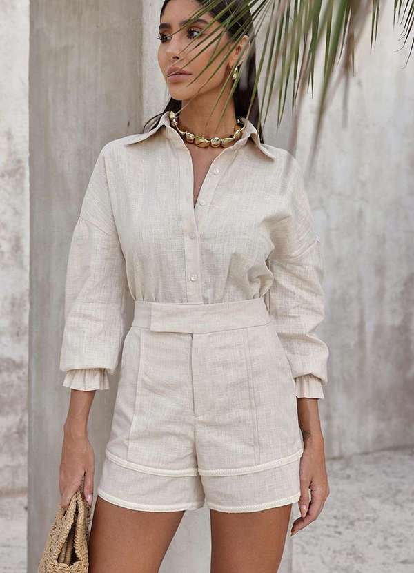 Dot Clothing - Camisa Dot Clothing Penelope Linho Branco 3