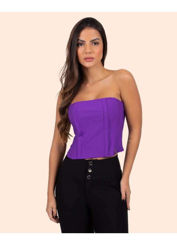 Miss Misses - Corselet Miss Misses Tomara que Caia Roxo Roxo