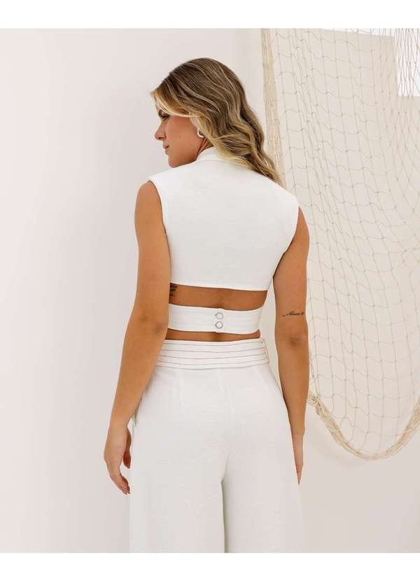 Dot Clothing - Cropped Dot Clothing Transpassado Offwhite Branco 2