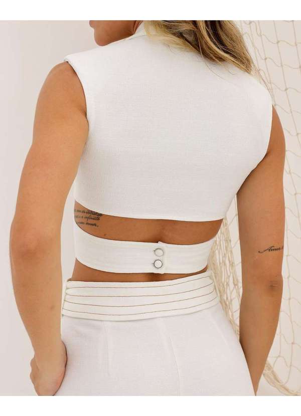 Dot Clothing - Cropped Dot Clothing Transpassado Offwhite Branco 5