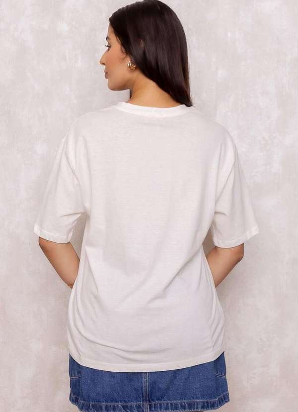 Dress Us - T-Shirt Estampada Santorini Branco 2