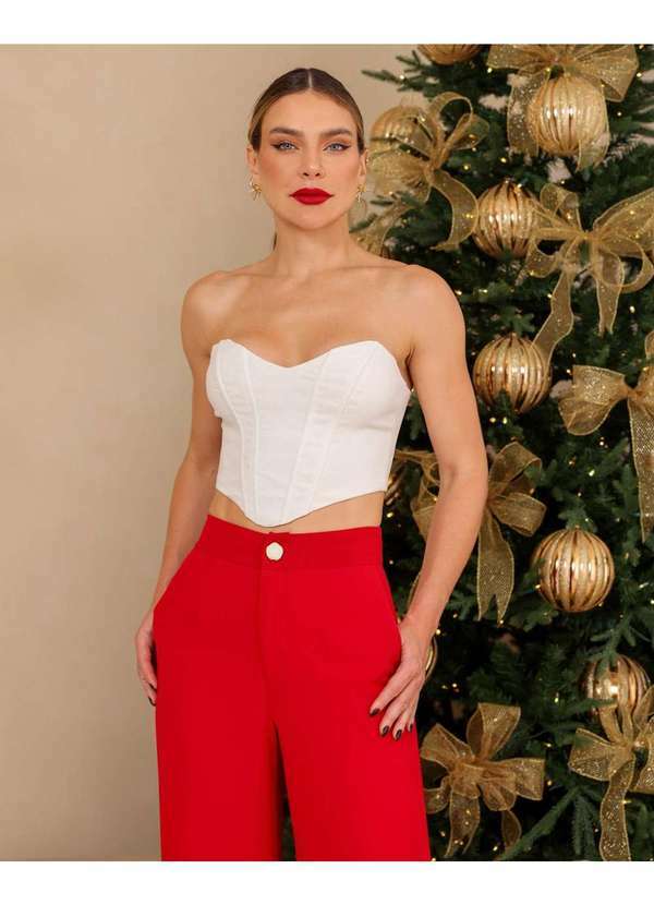 Dot Clothing - Calca Dot Clothing Alfaiataria Vermelho Vermelho 6