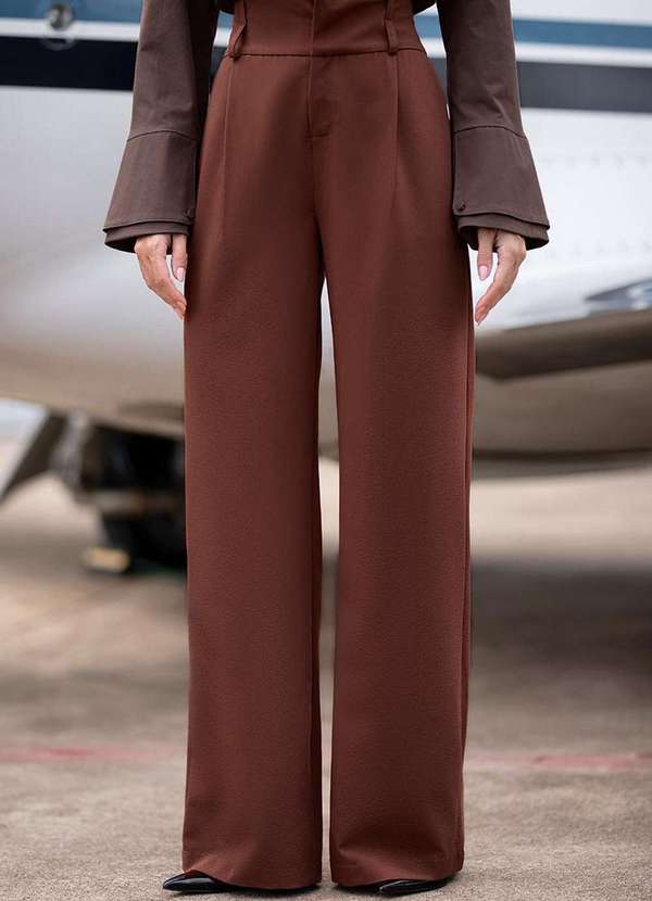 Dot Clothing - Calca Dot Clothing Alfaiataria Marrom