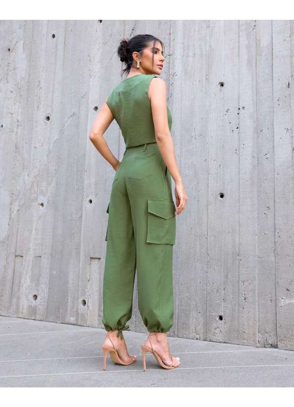 Dot Clothing - Calca Dot Clothing Cargo Verde Verde 2