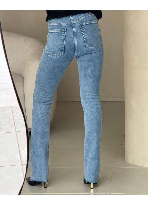 Dot Clothing - Calca Dot Clothing Jeans Reta Azul Azul 5